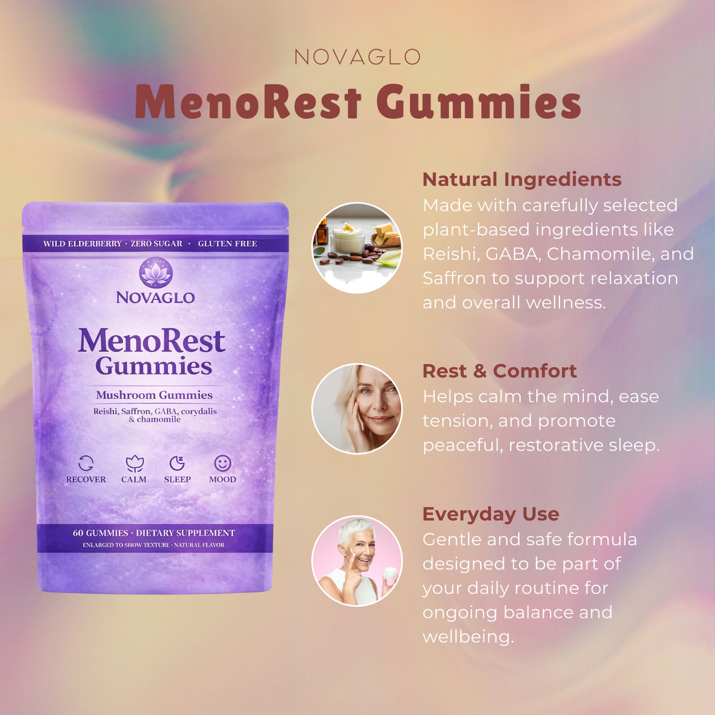 Novaglo MenoRest Gummies
