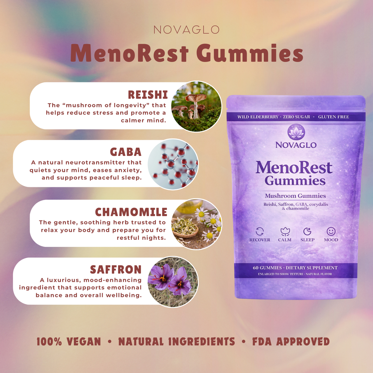Novaglo MenoRest Gummies